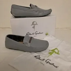Robert Graham Light Gray Loafers for Men Size 13 NWB The Driving Loafer in Light Grey Herringbone for Men | Rothy main image 4